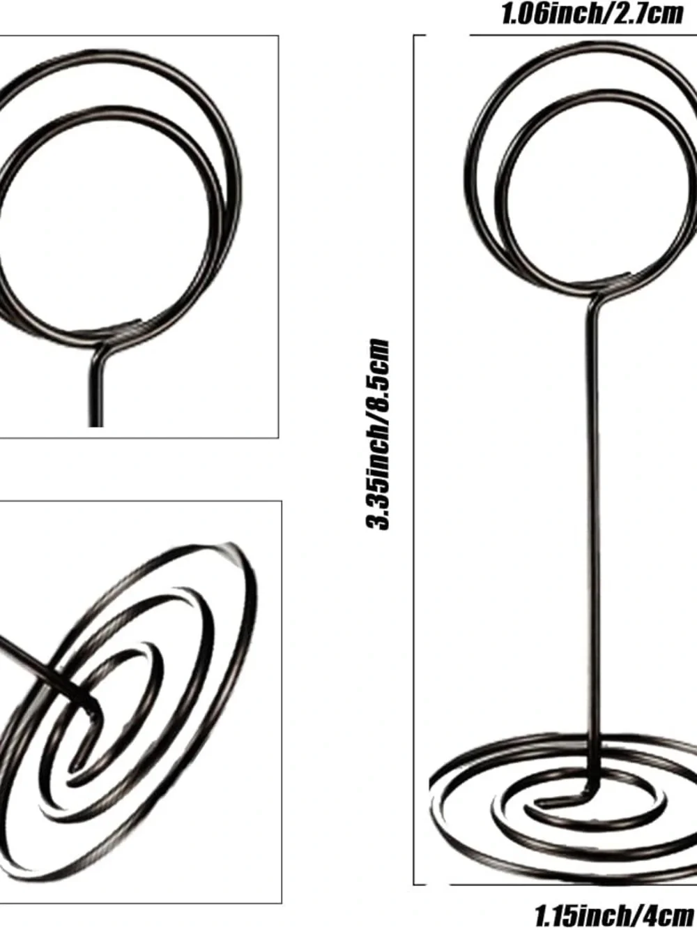 24 Pack black Table Number Holders Stands Centerpieces